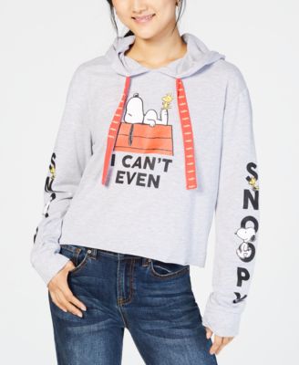Love Tribe - Juniors' Printed Snoopy-Graphic Hoodie