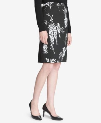 Rachel Roy Women's Jacquard Printed Pencil Skirt - Elegant Office & Casual Style Skirt
