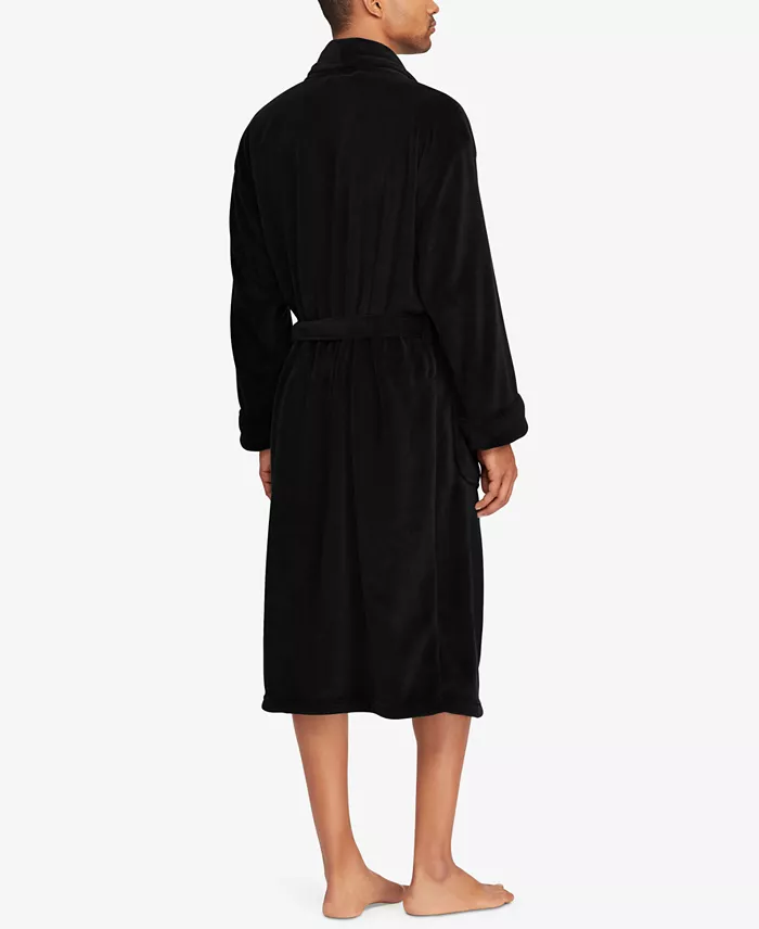 Men's Microfiber Plush Shawl Collar Robe - thumbnail 7