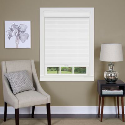 Shop Achim Celestial Sheer Cordless Double Layered Window Shades In White