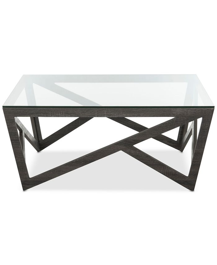 Safavieh Ralston Glass Top Coffee Table Macy's