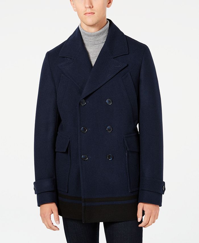 Calvin Klein Men's Pea Coat & Reviews - Coats & Jackets - Men - Macy's