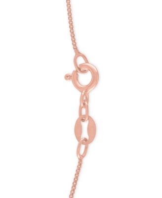 Diamond Intertwining Hearts 18" Pendant Necklace (1/10 ct. t.w.) in 14k Rose Gold-Plate
