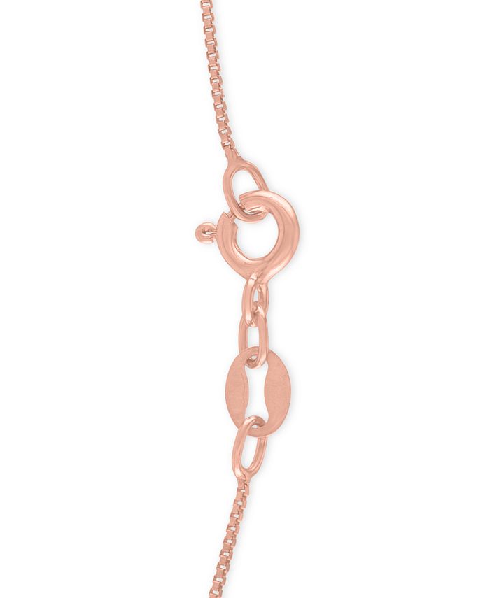 Utopia 18K Rose Gold Necklace Clasp with Diamonds, 12mm, Women's, Necklaces Diamond Necklaces