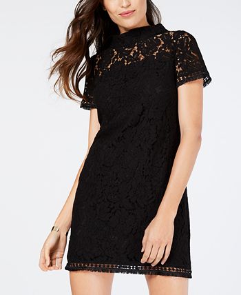 Vince camuto high deals neck lace shift dress