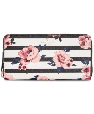 kate spade new york - Hyde Lane Rose Striped Lacey Wallet