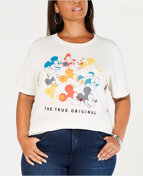 Mighty Fine Plus Size Mickey Mouse True Original Graphic T Shirt