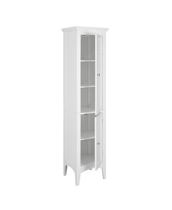 Elegant home fashions slone linen cheap tower with 2 shutter doors