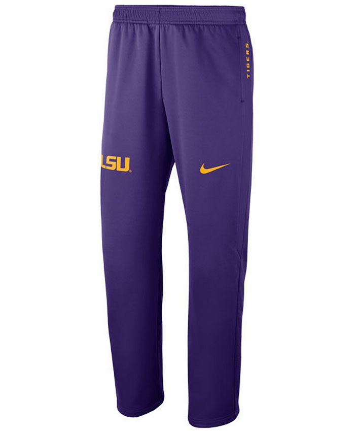 Nike Men's LSU Tigers Therma-Fit Pants - Macy's