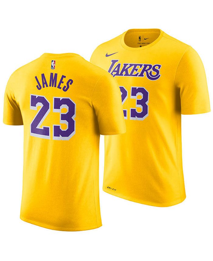 Boys Lebron James Los Angeles Lakers Gold Polyester V Neck Jersey Shirt on  Sale