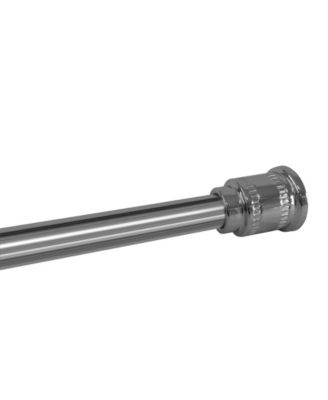 Elegant Home Fashions - Bottle Cap Decorative Shower Rod - Chrome Finish