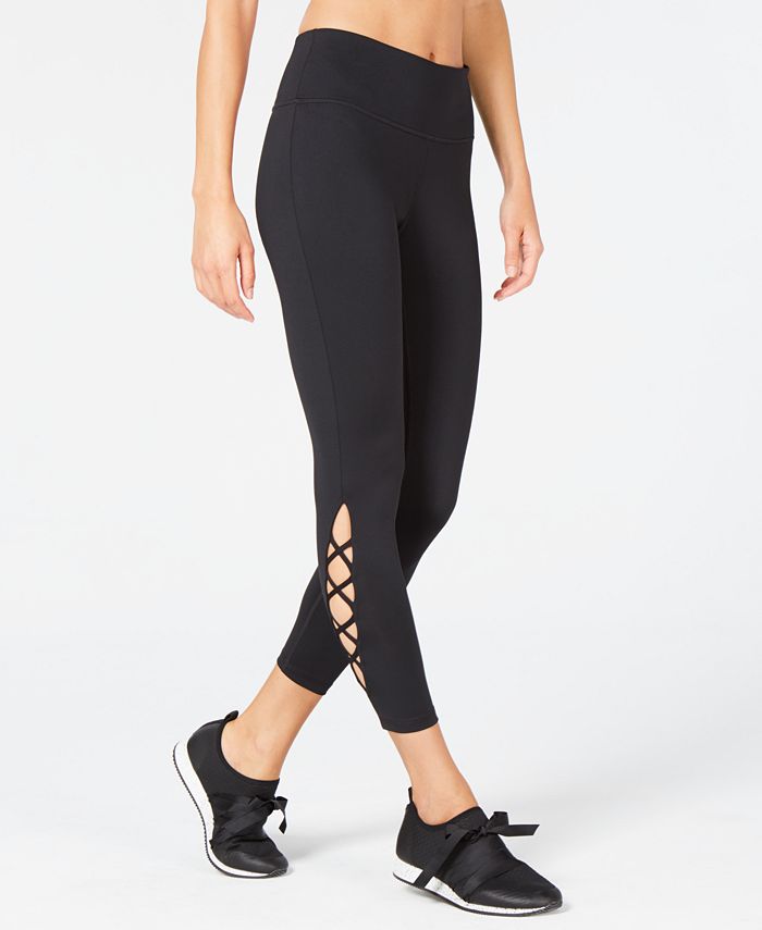 Ideology Cut-Out Ankle Leggings, Created for Macy's - Macy's