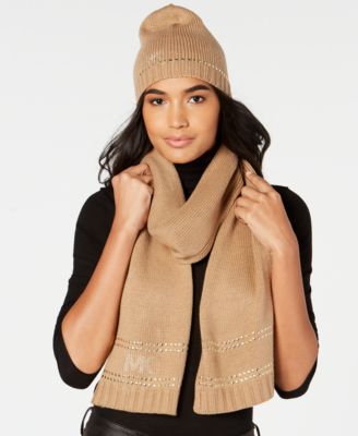 michael kors beanie and scarf
