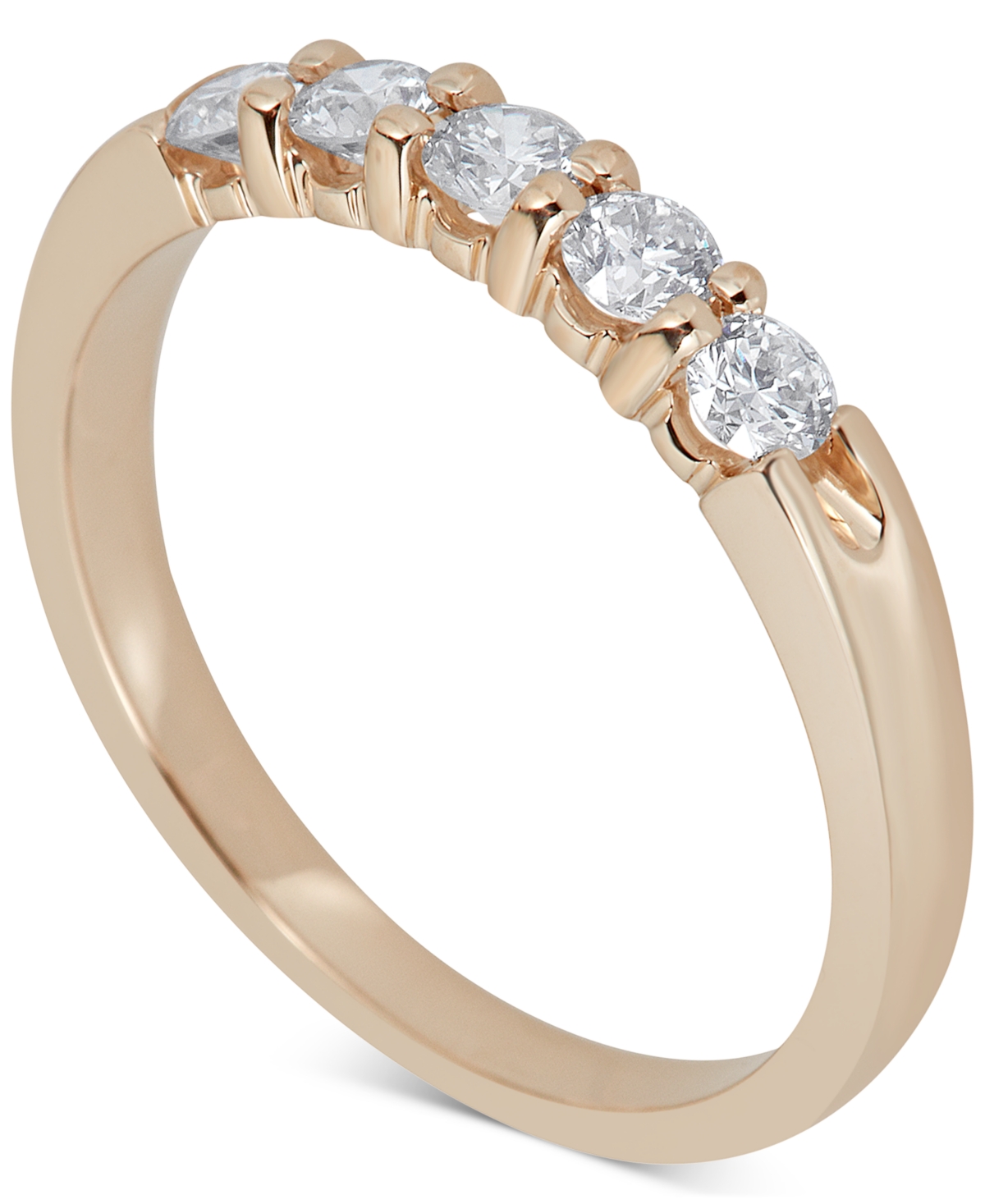 Diamond Five-Stone Ring (1/2 ct. t.w.) in 14k White or- Yellow Gold