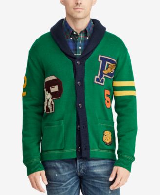 polo ralph lauren letterman cardigan