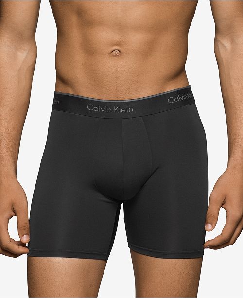 Calvin Klein Men's Microfiber Stretch Boxer Brief 3-Pack - Underwear ...
