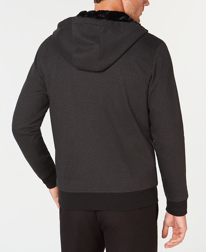Alfani Men's Full-Zip Hoodie with Faux-Fur Lining, Created for Macy's ...
