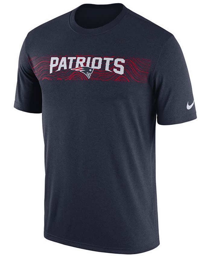 Nike Men's New England Patriots Legend On-Field Seismic T-Shirt - Macy's