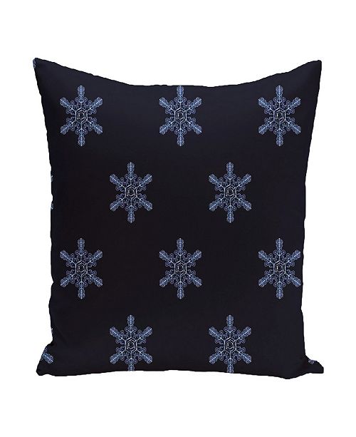 E by Design 16 Inch Navy Blue Decorative Christmas Throw