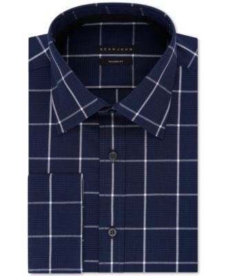 Sean John - Performance Stretch Check French Cuff Dress Shirt