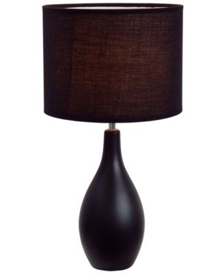 All The Rages - Oval Bowling Pin Base Ceramic Table Lamp