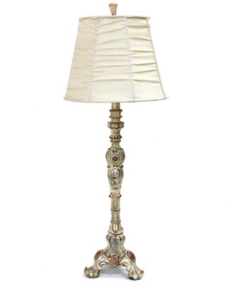 antique cream floor lamp