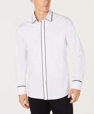 Ryan Seacrest Distinction - Men's Woven Tuxedo Shirt