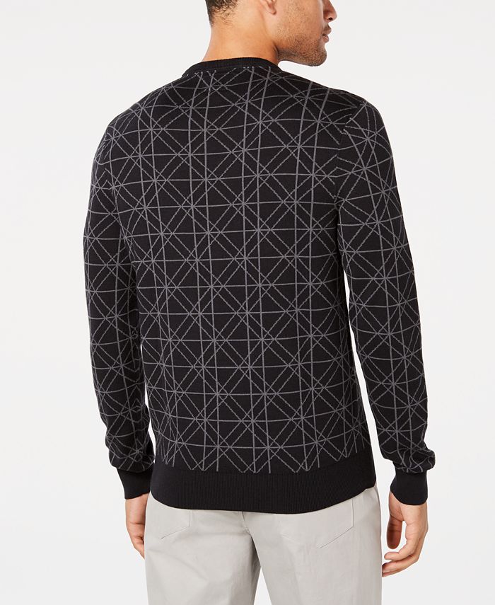 Ryan Seacrest Distinction Men's Geometric Sweater, Created for Macy's