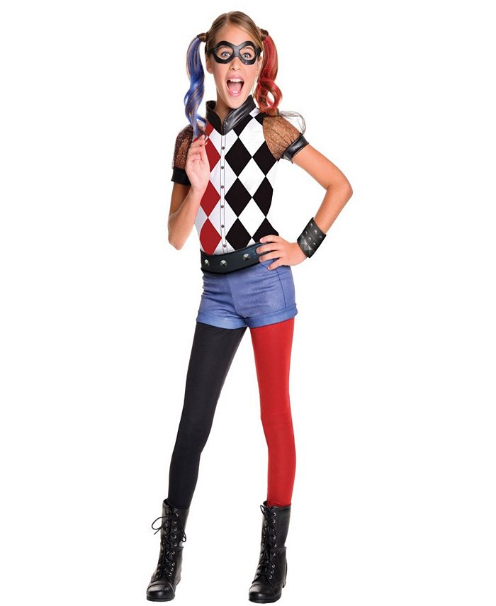 BuySeasons DC Superhero Girls: Harley Quinn Deluxe Girls Costume - Macy's