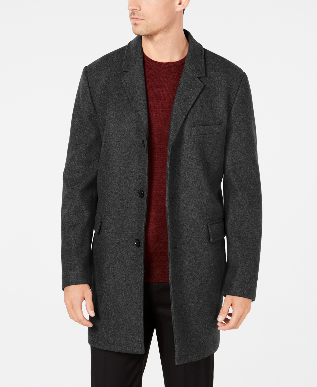 Michael Kors Men's Ghent Slim-Fit Overcoat