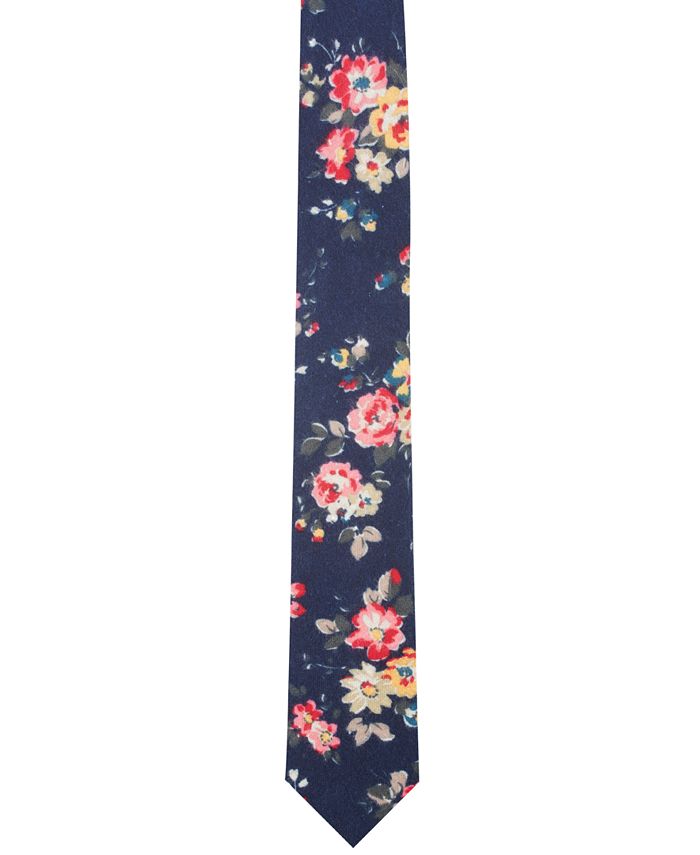 Bar III Men's Clara Floral Skinny Tie, Created for Macy's - Macy's