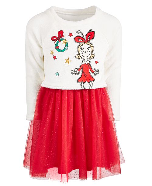 Hybrid Toddler Girls Size 2t Cindy Lou Who Layered Look Dress