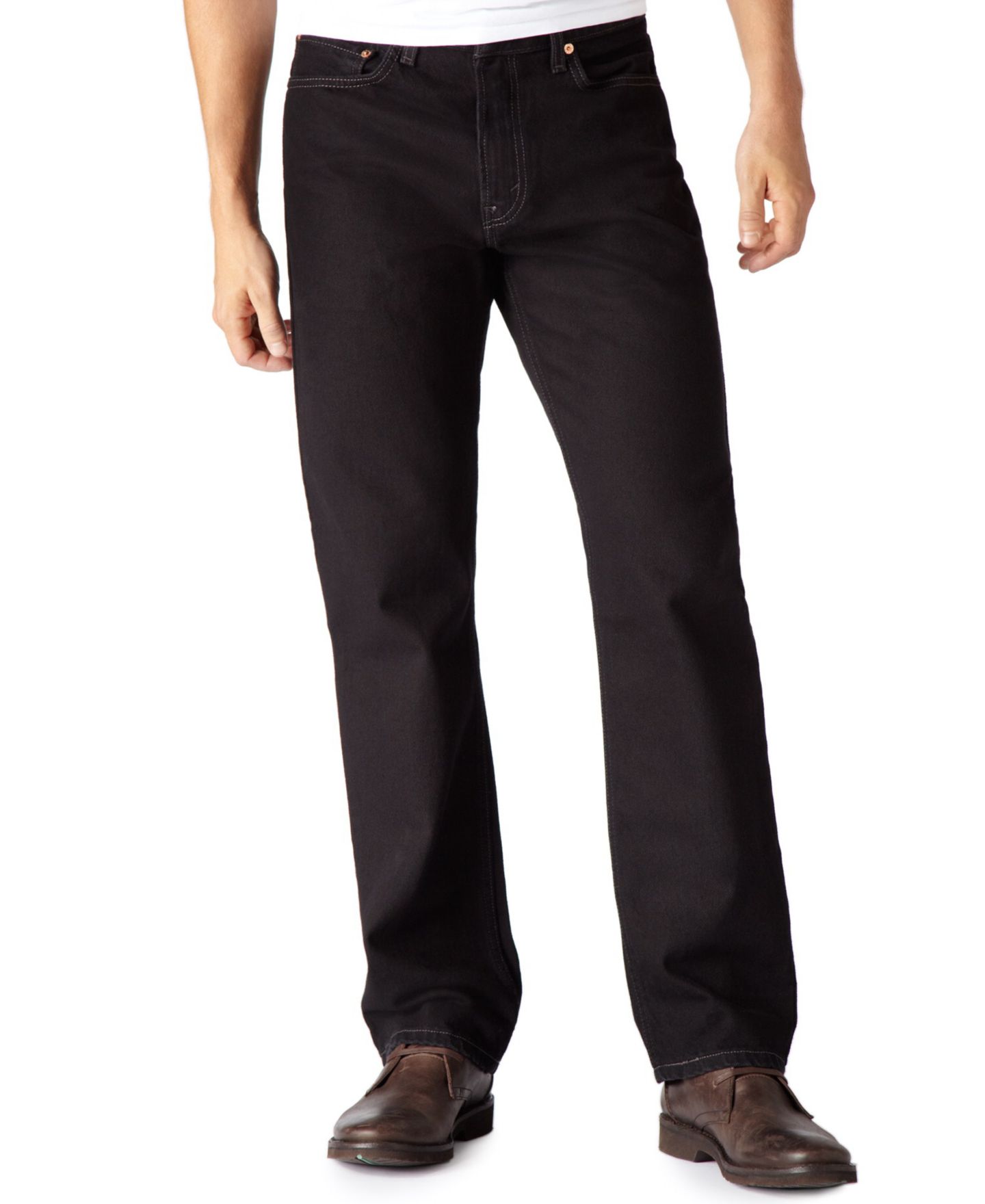 Мужские джинсы Levi's Big & Tall 550™ Relaxed Fit Non-Stretch, цвет: Чёрный — фото 1