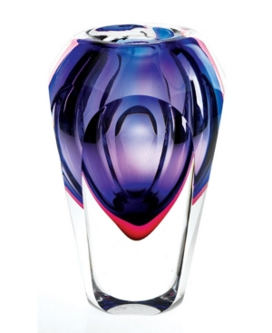 Badash Crystal Essence Violet Vase In Multi