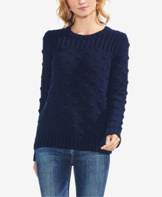 Vince Camuto - Cotton Textured Popcorn-Stitch Sweater