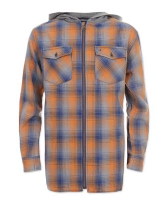 Tommy Hilfiger - Big Boys Dexter Hooded Flannel Shirt