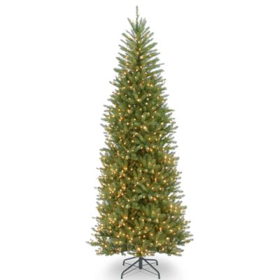 National Tree Company National Tree 10' Dunhill Fir Slim Tree with 900 Clear Lights