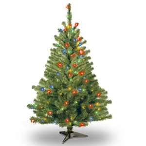 National Tree 4' Kincaid Spruce Tree w/100 Multi Lights