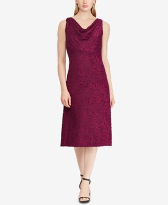 Lauren Ralph Lauren - Lace Cowl Neck Dress