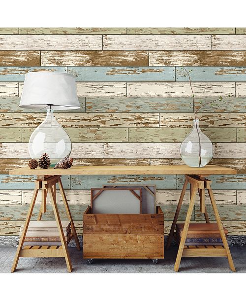Brewster Home Fashions Old Salem Vintage Wood Peel And Stick