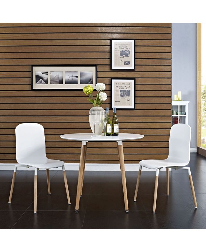 Modway Stack Dining Chairs Wood Set of 2 Macy's