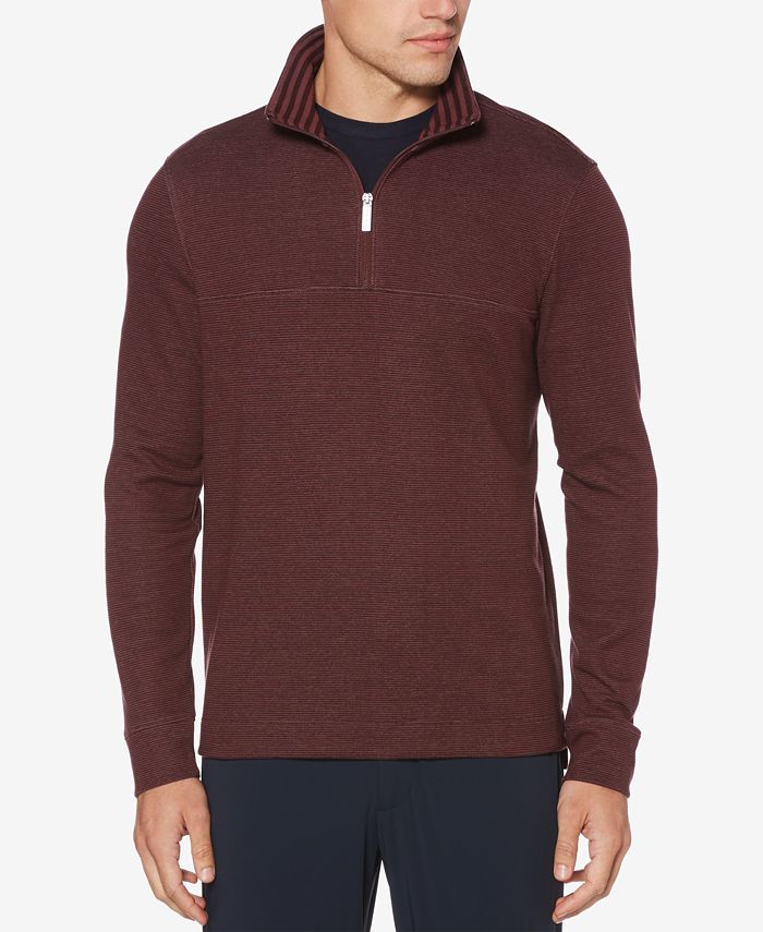 Perry Ellis Men's Textured QuarterZip Pullover Macy's