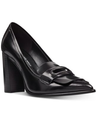 nine west loafer heels