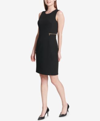 Calvin Klein - Zippered Sheath Dress