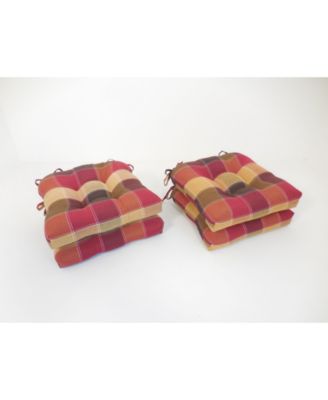 Harris Plaid 4-Pack Chair Pads