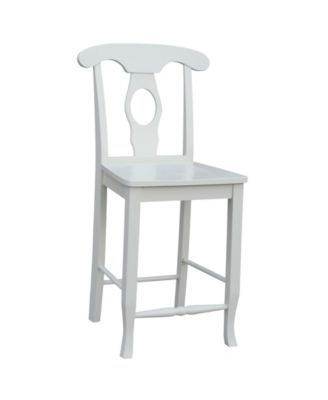 International Concepts - Empire Counterheight Stool - With Solid Wood Seat - 24"Seat Height