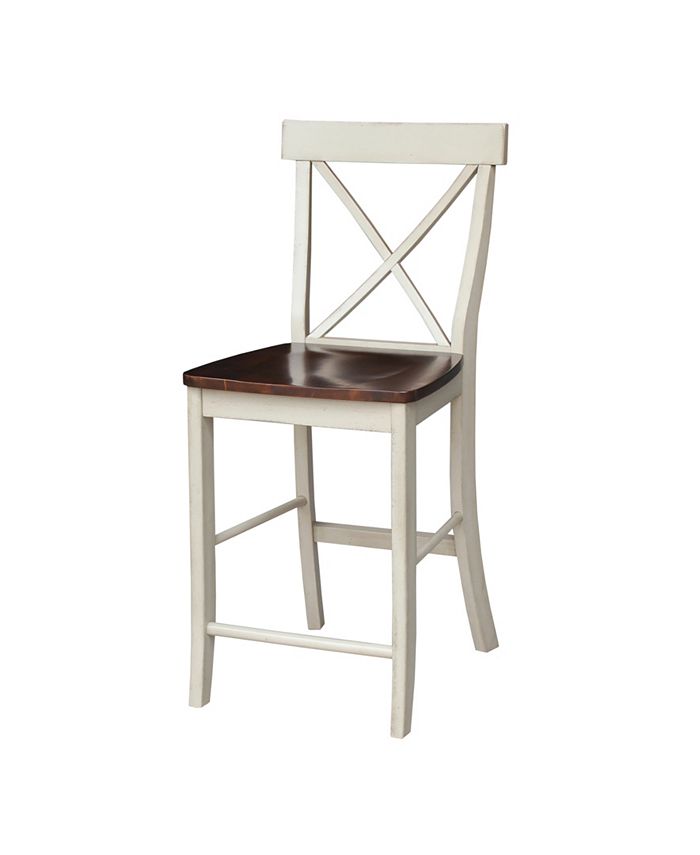 International Concepts - X-Back Counterheight Stool - 24" Seat Height