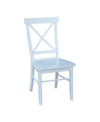 X-Back Chair - With Solid Wood Seat , Set of 2