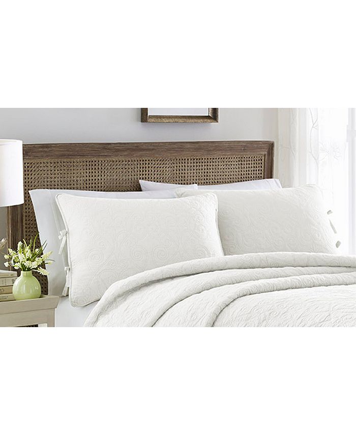 Laura Ashley Full/Queen Felicity White Quilt Set Macy's