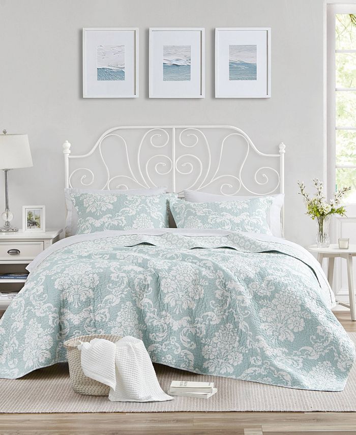 Laura Ashley Full/Queen Duckegg Quilt Set Macy's